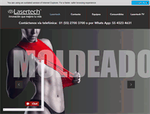 Tablet Screenshot of lasertech.com.mx